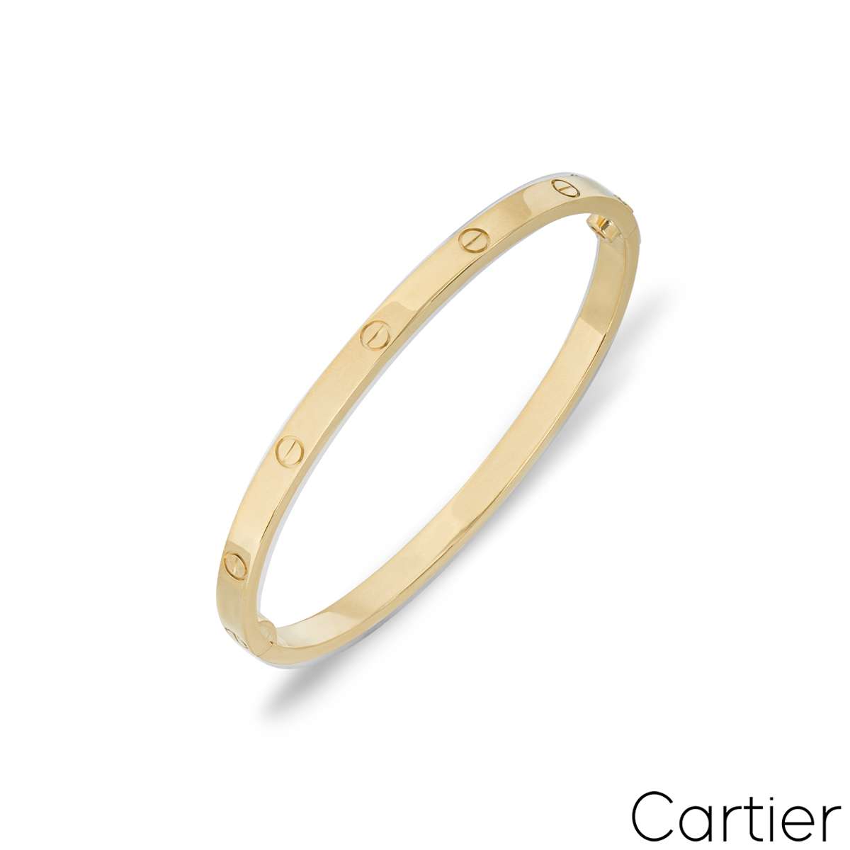 Cartier Yellow Gold Plain SM Love Bracelet Size 17 B6047517 Cartier Yellow Gold Plain SM Love Bracelet Size 17 B6047517